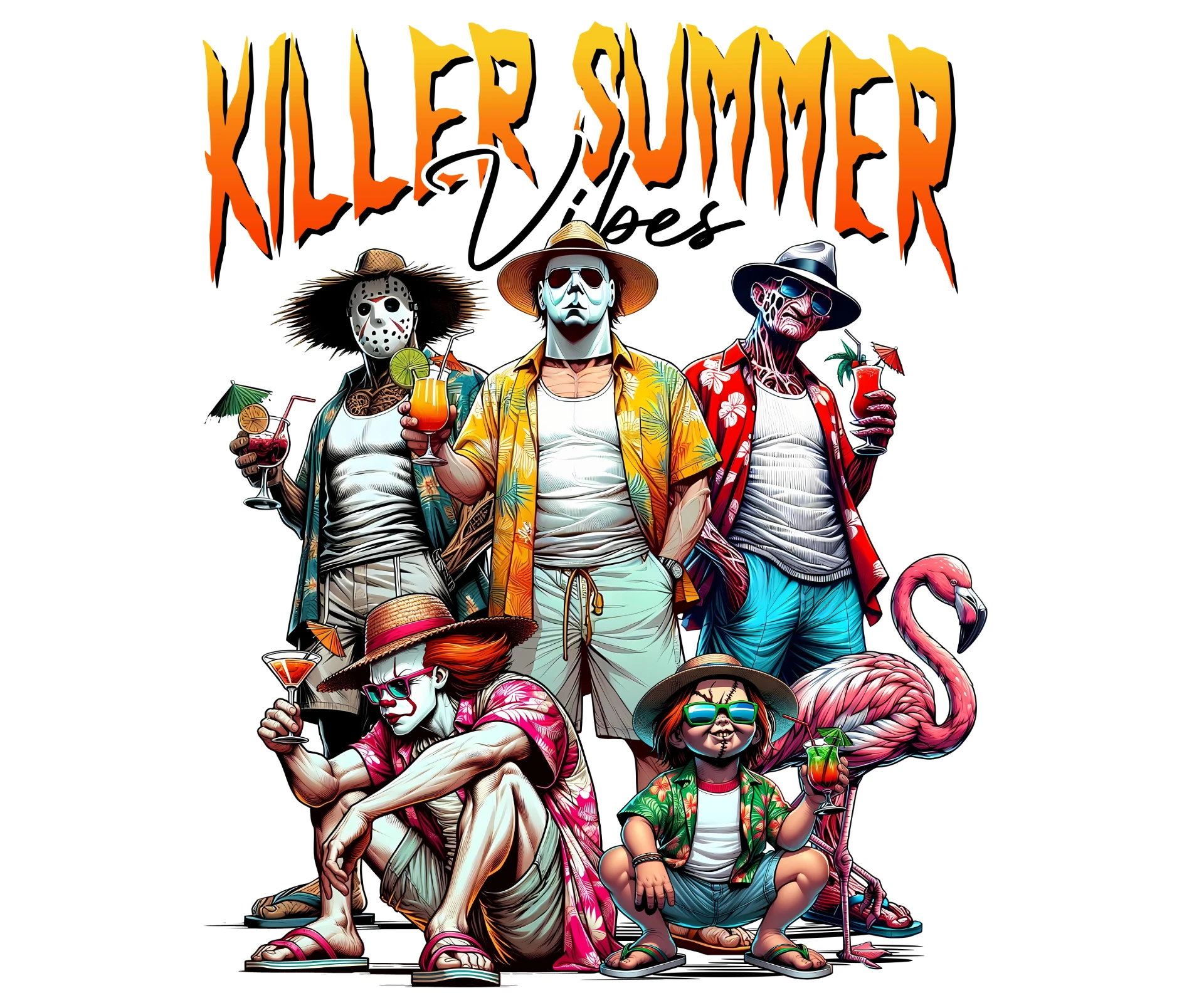 Killer Summer Vibes character artwork